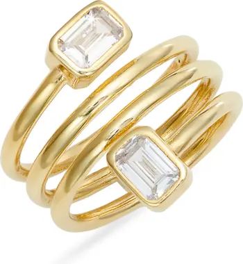 SHYMI Emerald Cut Spiral Statement Ring | Nordstrom | Nordstrom