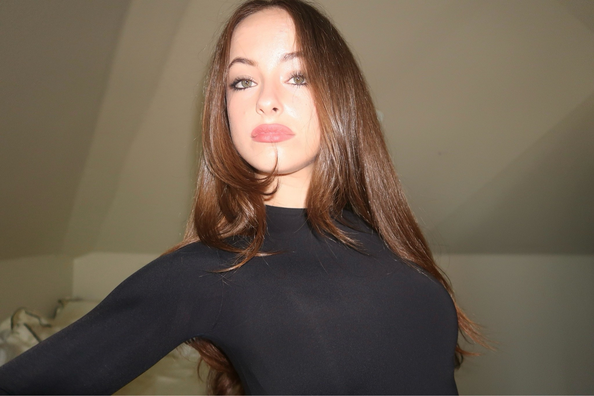 SKIMS soft smoothing seamless black long sleeve ✨