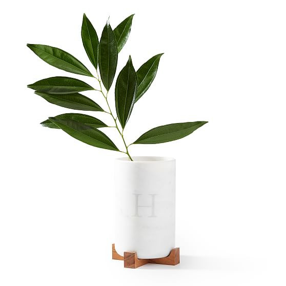 Wood and Marble Vase | Mark and Graham