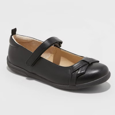Girls' Hydia Slip-On Ballet Flats - Cat & Jack™ Black | Target