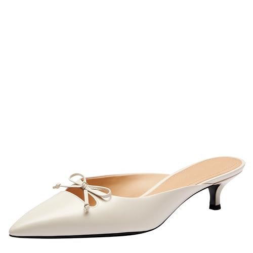 Coach Women's Runway Mule Ballet Flat, White, 7.5 | Amazon (US)