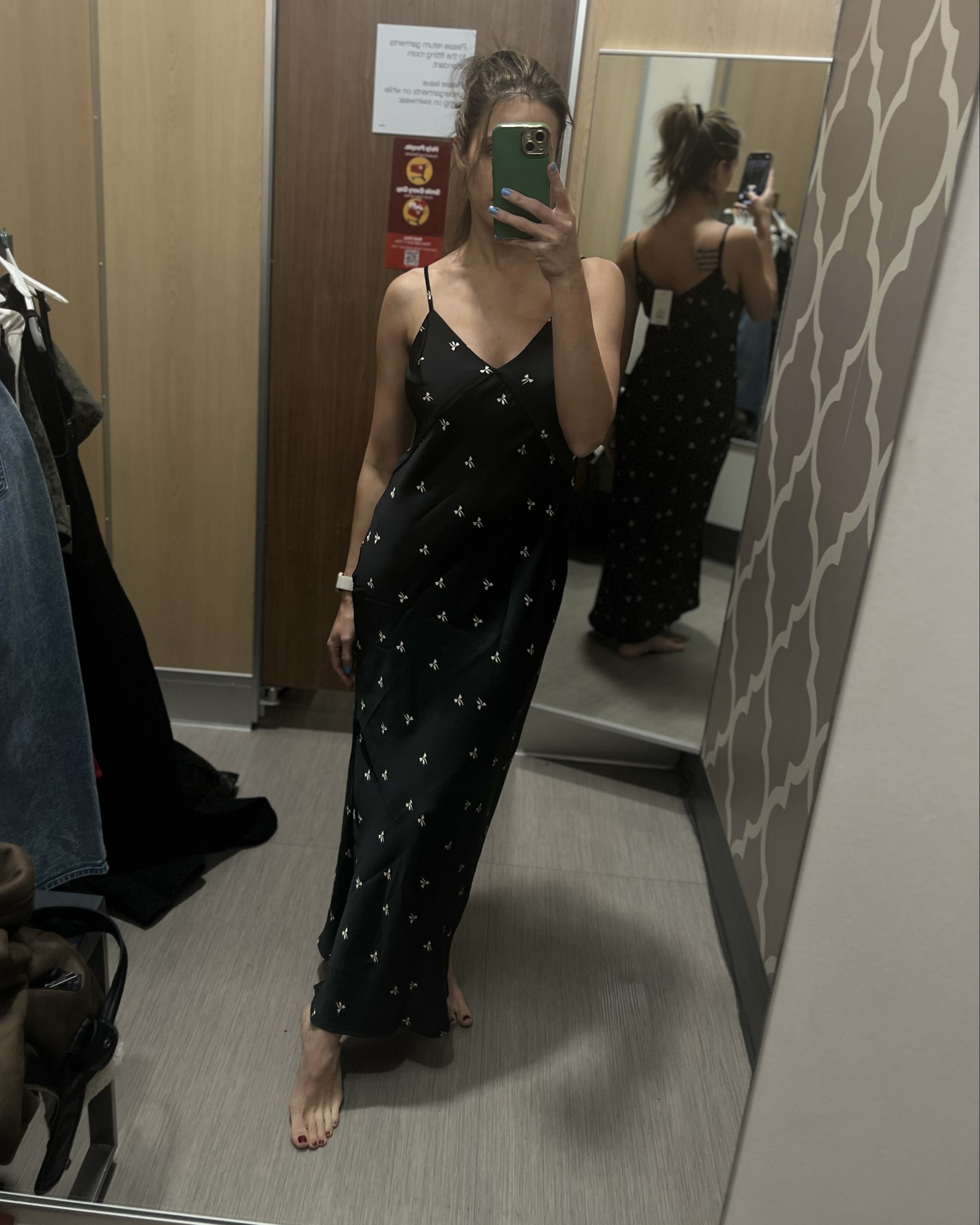 A satin black dress with sweet little bows. Perfect for a date or party. 

#LTKFindsUnder50 #LTKHoliday #LTKSeasonal