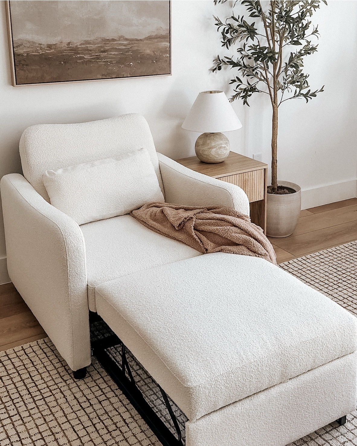 convert any space into a guest room with this 4 in 1 sleeper chair bed ☁️

The reviews on Amazon are iffy, but I took a chance and here is my review:

It’s a very aesthetic option in the world of sleeper chair beds, it’s simple to put together and great for any multi use room. The seat and bed are definitely firm which the reviews talk about. It’s not a plush cushy chair but I’m very happy with it in my office and may even get a second one! I ordered a twin mattress topper and sheets & will share how I’ll turn it into a comfy bed later this week. 



#homestyling #interiorstyling #cozyvibes #homebody #cozyhome #neutralhome #neutraldecor

#LTKHome #LTKKids #LTKFamily