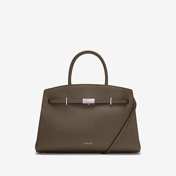 Die Midi Hudson | Dark Taupe Small Grain | DeMellier | DeMellier