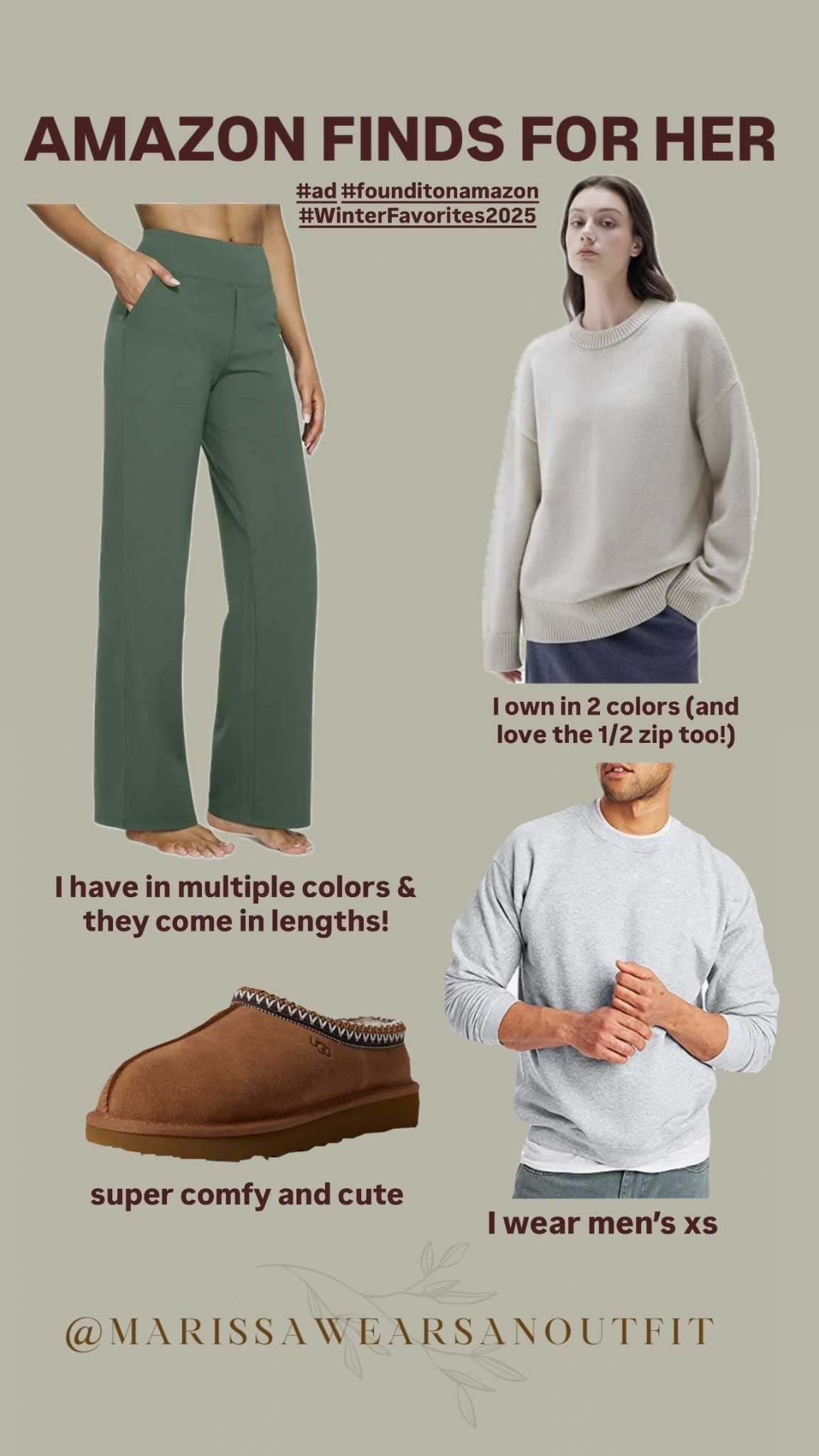 Xs in all clothing items and 6 in my Ugg Tasmans