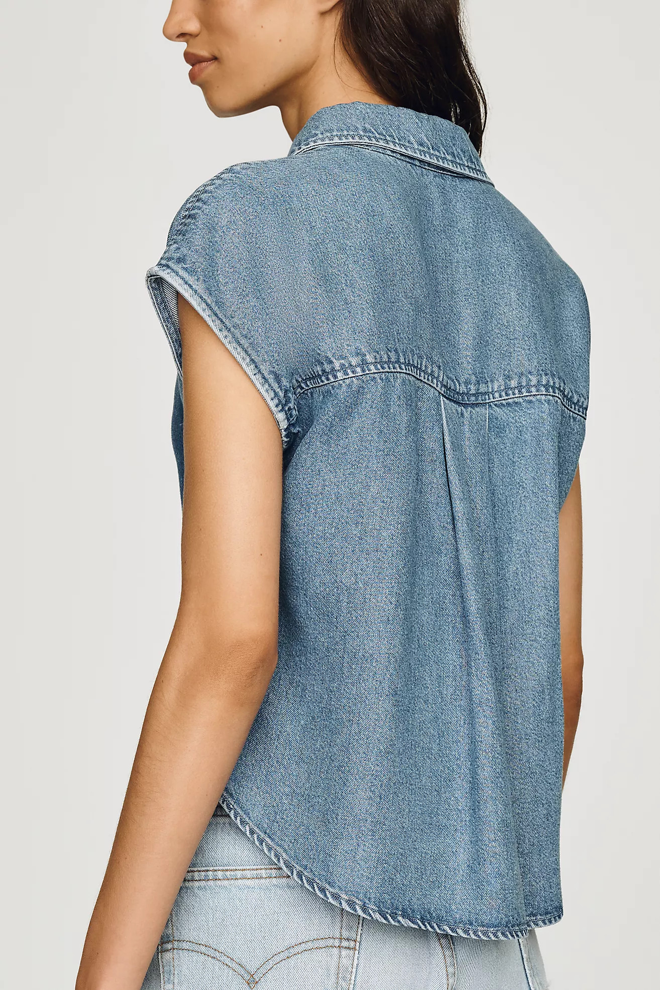 Cloth & Stone Denim Buttondown Shirt | Anthropologie (US)