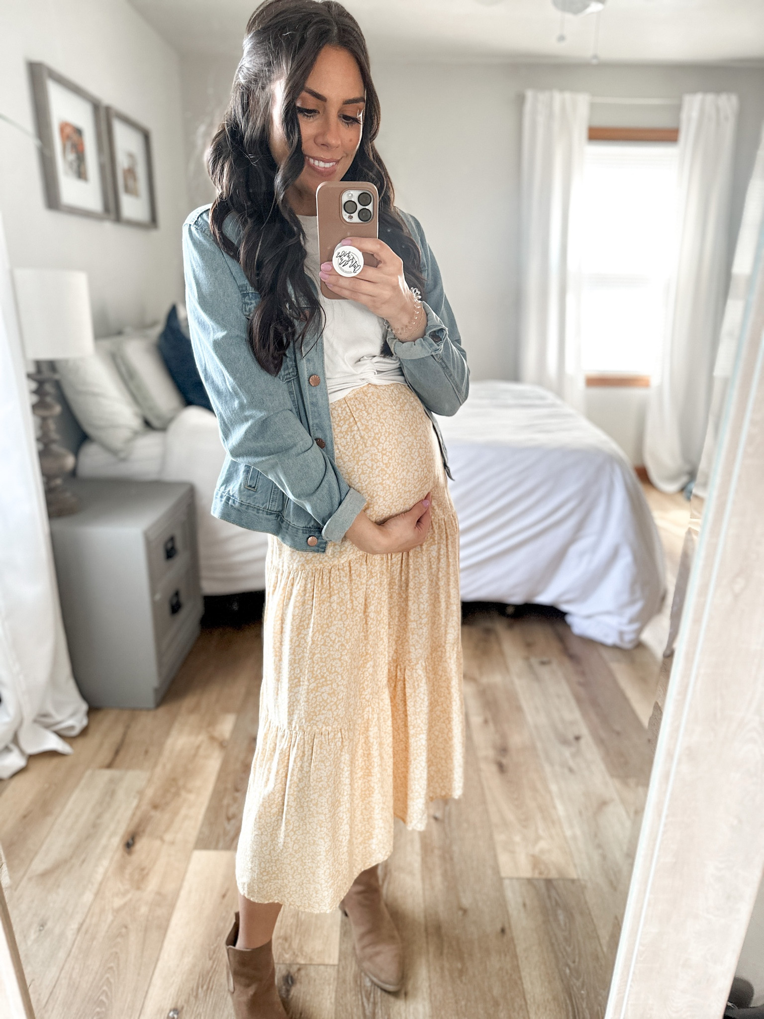 Spring maternity outfit🍋🌼 

#LTKfamily #LTKSeasonal #LTKbump