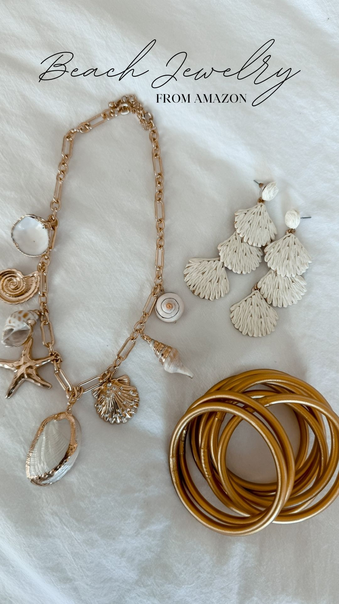 The perfect jewelry for a beach vacation getaway! All from amazon!  

 #LTKootd #LTKFindsUnder50 #LTKTravel