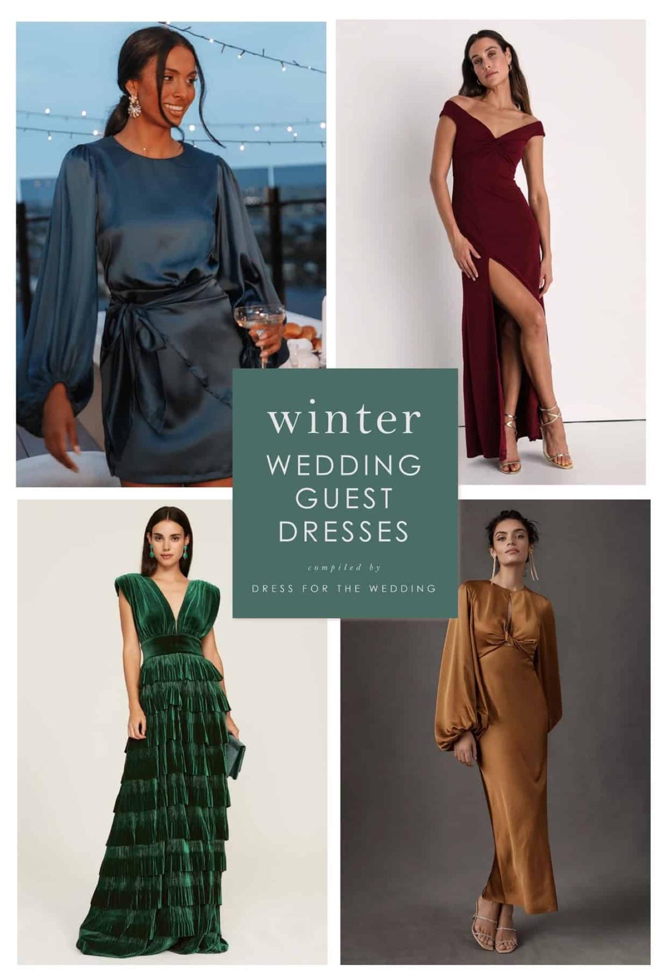 Winter wedding guest dresses, what to wear to a winter or cold weather wedding. Midi dress, maxi dress, formal gowns, black tie dress and more. Holiday dresses too! Follow Dress for the Wedding for more! wedding guest dresses, bridesmaid dresses, wedding dresses, mother of the bride dresses, cute outfits, affordable dresses, dresses under 100. 

#LTKHoliday #LTKSeasonal #LTKwedding