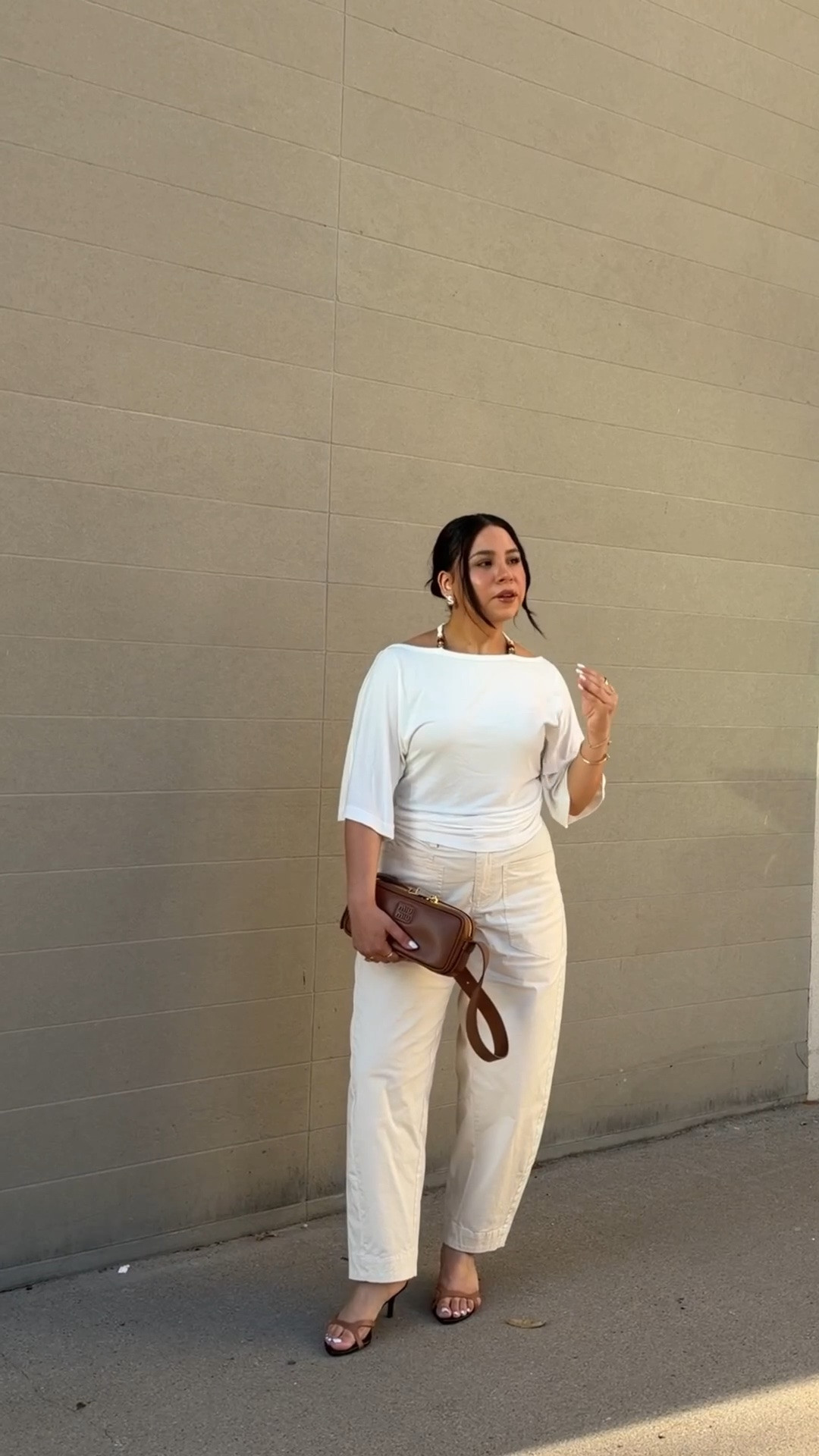 Pants: 4
Top: small
Heels: 6.5 
Brown bag

#LTKootd #LTKgrwm #LTKfoodie