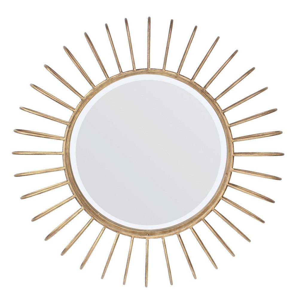 Sun Loop Decorative Wall Mirror Gold - Stonebriar Collection | Target