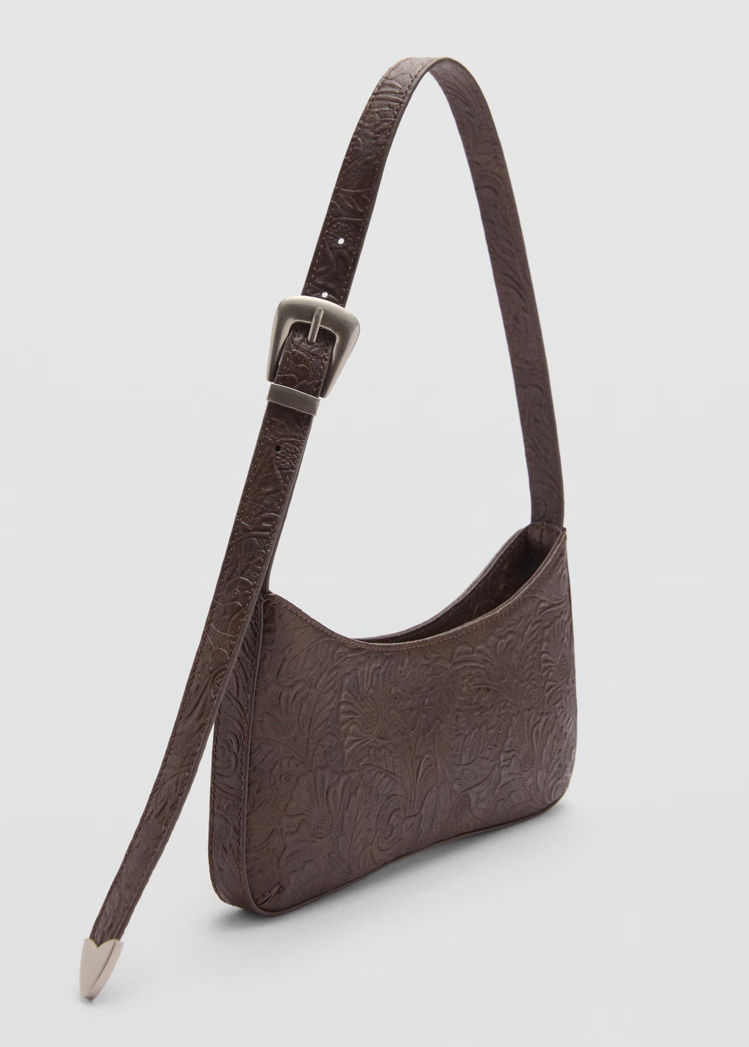 Textured shoulder bag - Woman | MANGO United Kingdom | MANGO (UK)