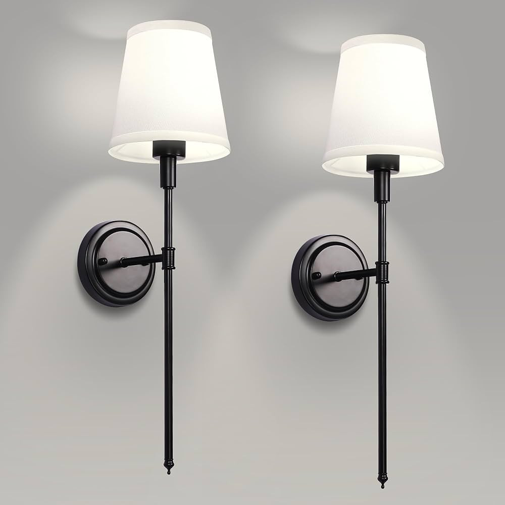 DORESshop Wall Sconces Sets of 2, Retro Industrial Wall Lamps, Hardwired Bathroom Vanity Light Fi... | Amazon (US)