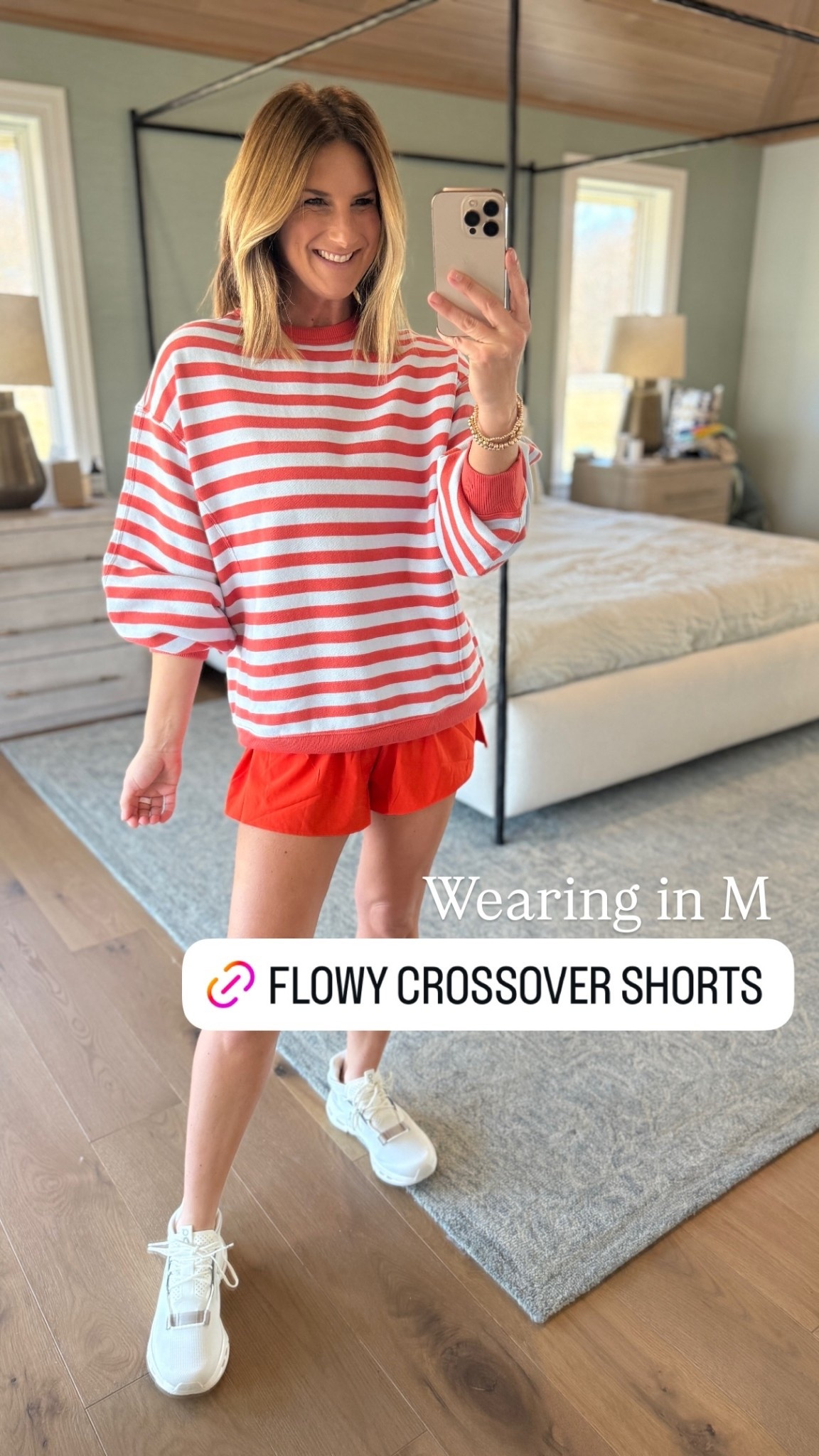 Wearing M the flowy shorts! These are so comfy- you’ll be living in them all summer long! @Aerie 

#LTKootd #LTKmomlife #LTKdayinmylife