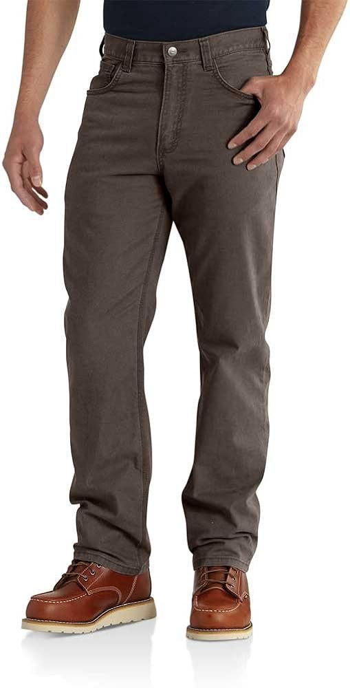 Carhartt Men's Rugged Flex Relaxed Fit Canvas 5Pocket Work Pant | Amazon (US)