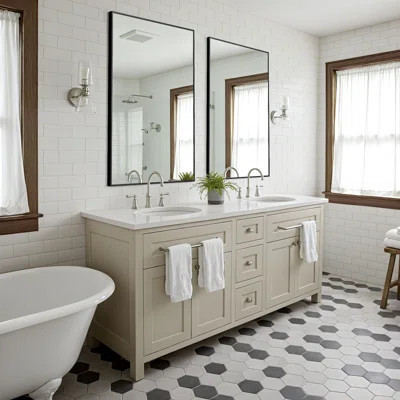 Eppinger 36" × 24" Bathroom/Vanity 2 Mirrors | Wayfair North America