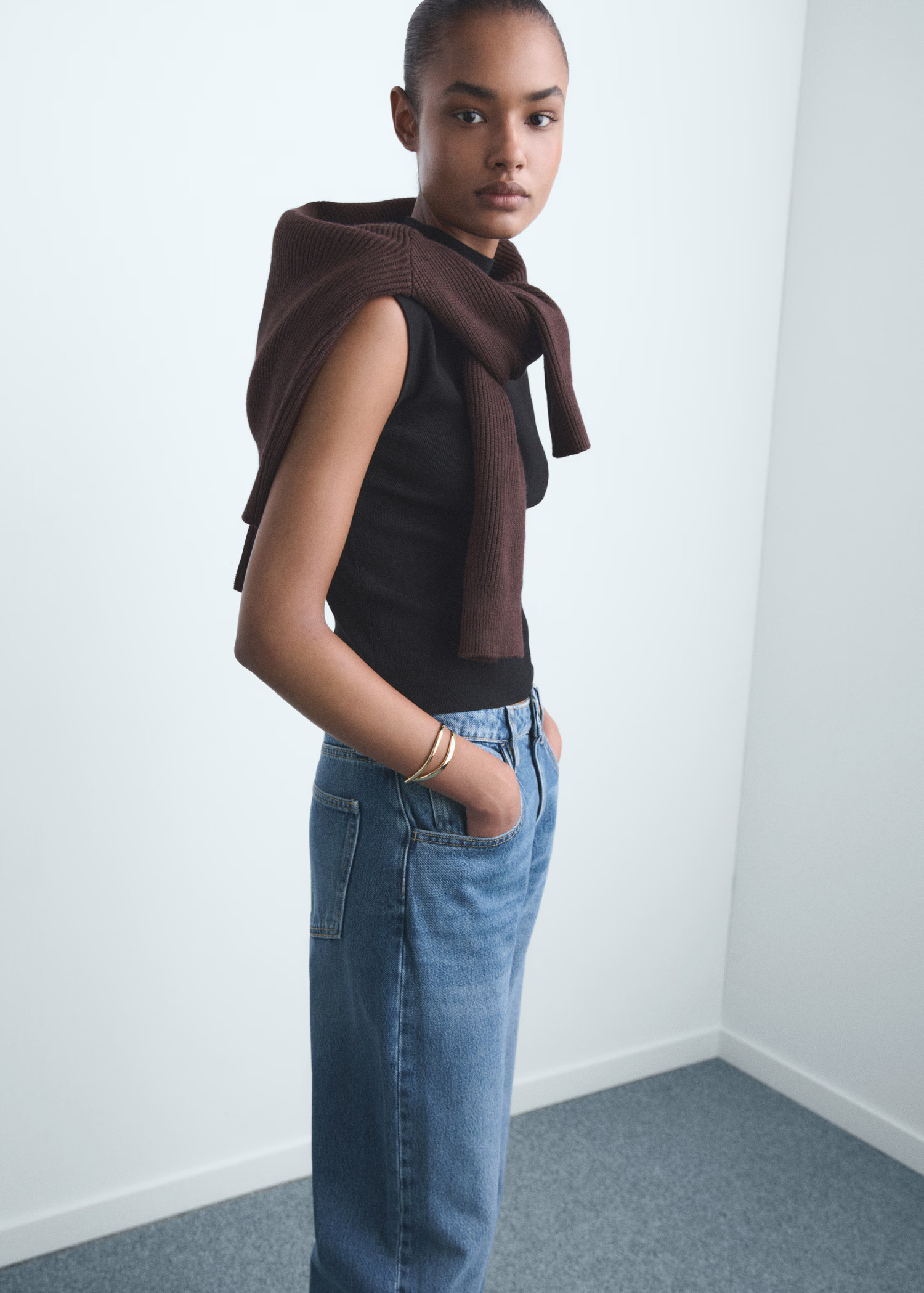 Jean balloon taille haute - Femme | MANGO France métropolitaine | Mango EU