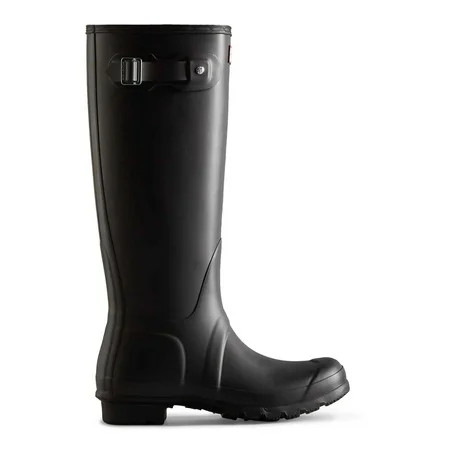 Hunter Women s Waterproof Wider Calf Rain Boots Black 7 | Walmart (US)