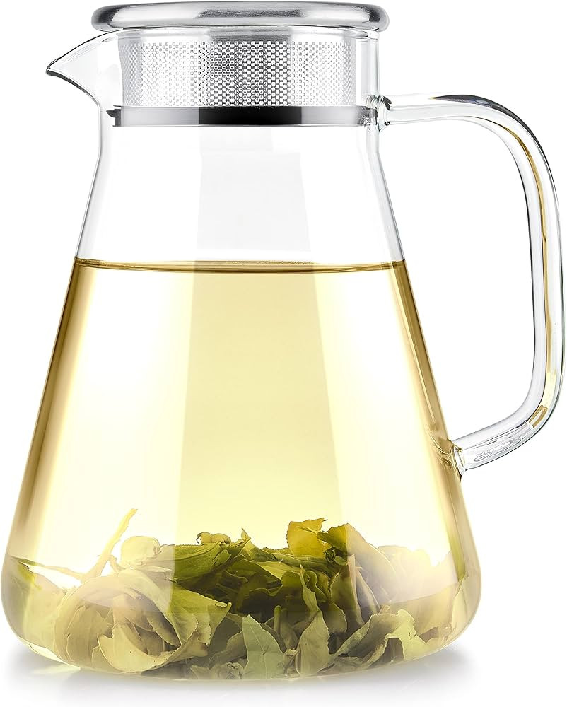 Teabloom One-Touch Tea Maker, 2-in-1 Teapot and Kettle with Stainless Steel Filter Lid for Loose ... | Amazon (US)