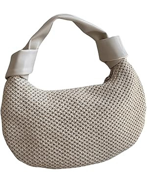 Verdusa Women's Knot Top Handle Woven Hobo Bag Small Clutch Handbags | Amazon (US)
