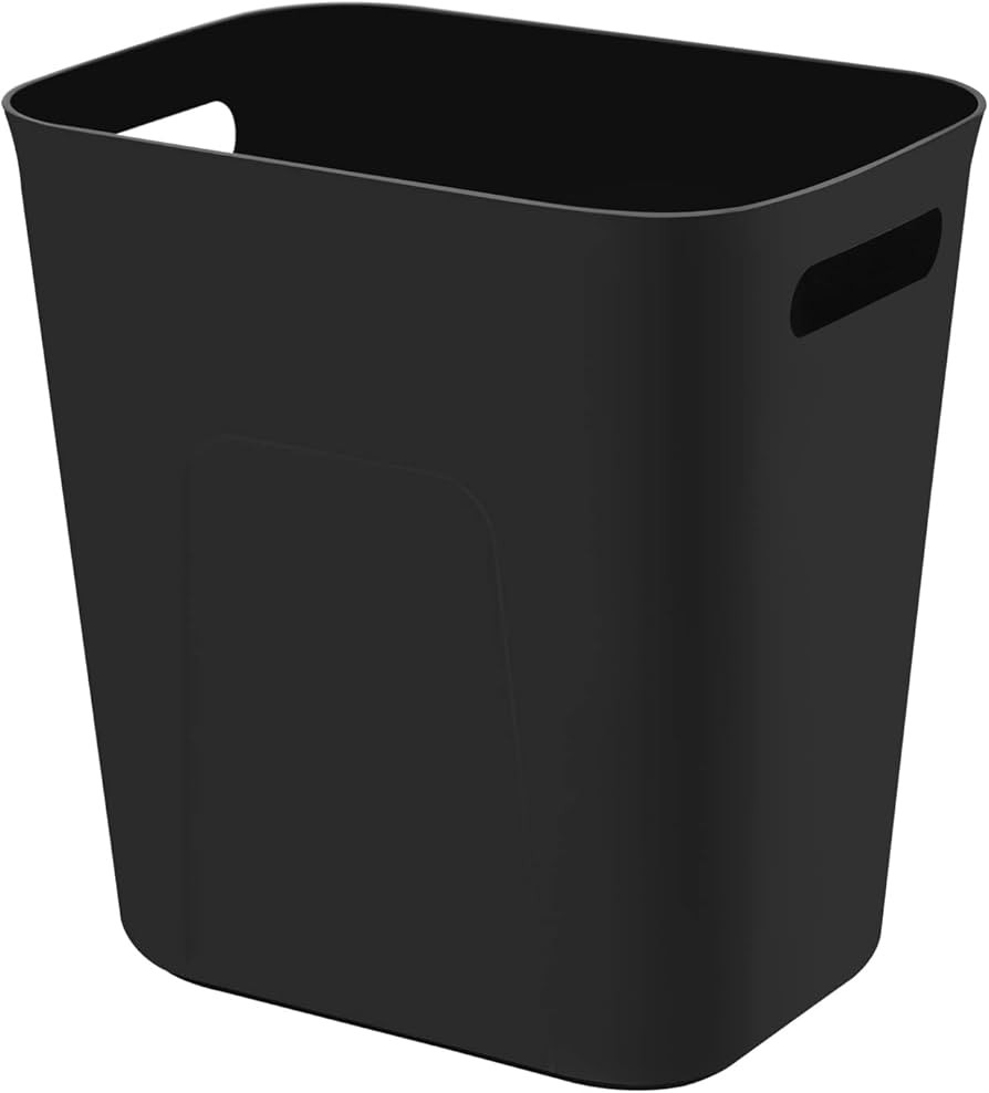 UUJOLY Plastic Small Trash Can Wastebasket, Garbage Container Basket for Bathrooms, Laundry Room,... | Amazon (US)