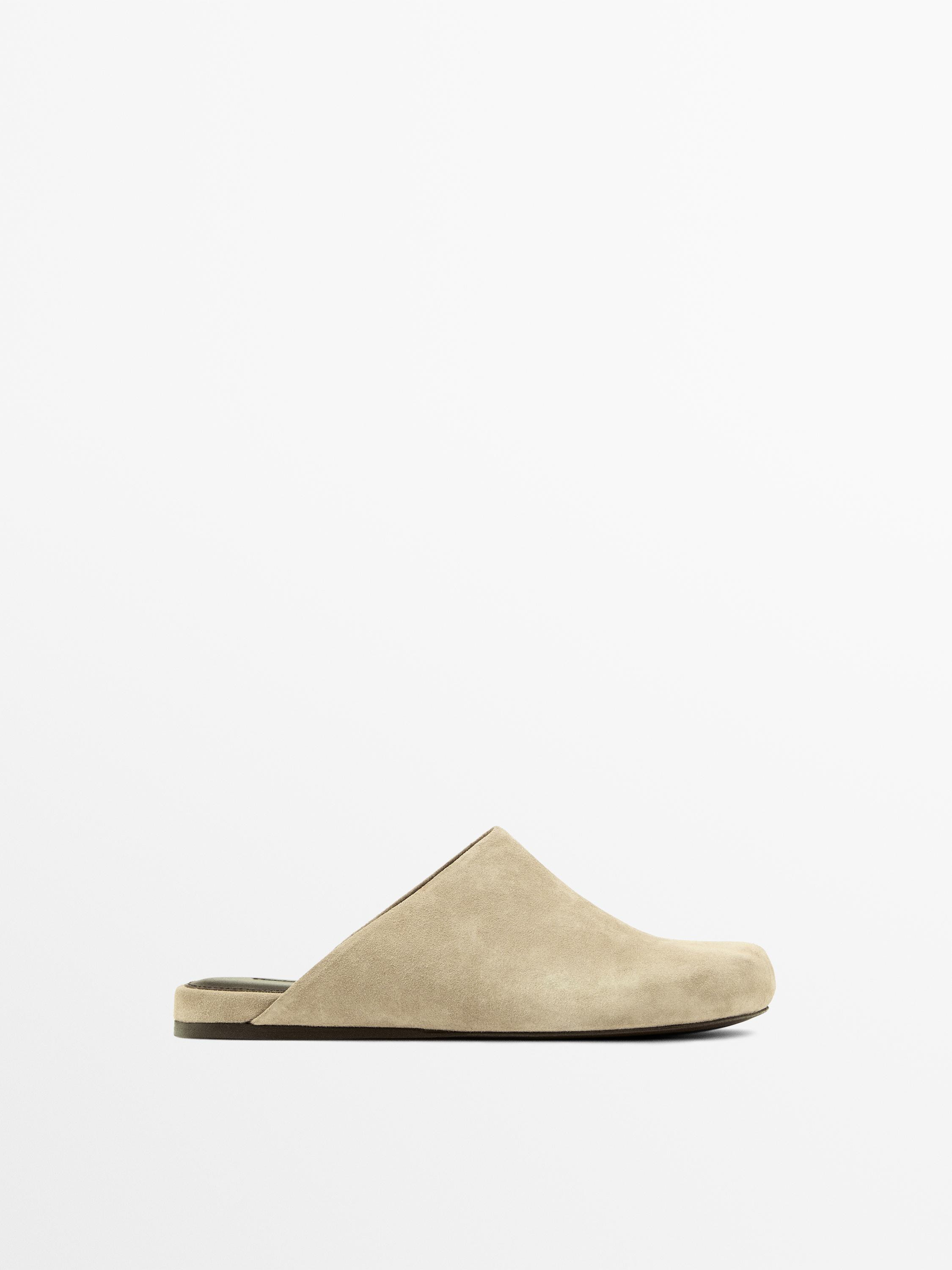 Clog aus Leder und Rauleder | Massimo Dutti DE