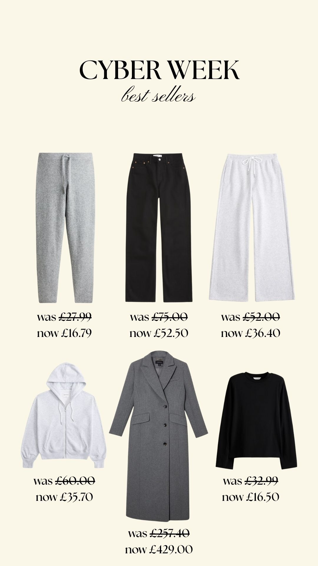 Best selling products from the Cyber Week sales! Such good discounts on these pieces which will be ending soon. 
Knitwear, high street finds, sales, cosy outfits, winter fashion  

 #LTKCyberWeek #LTKuk #LTKstyletip