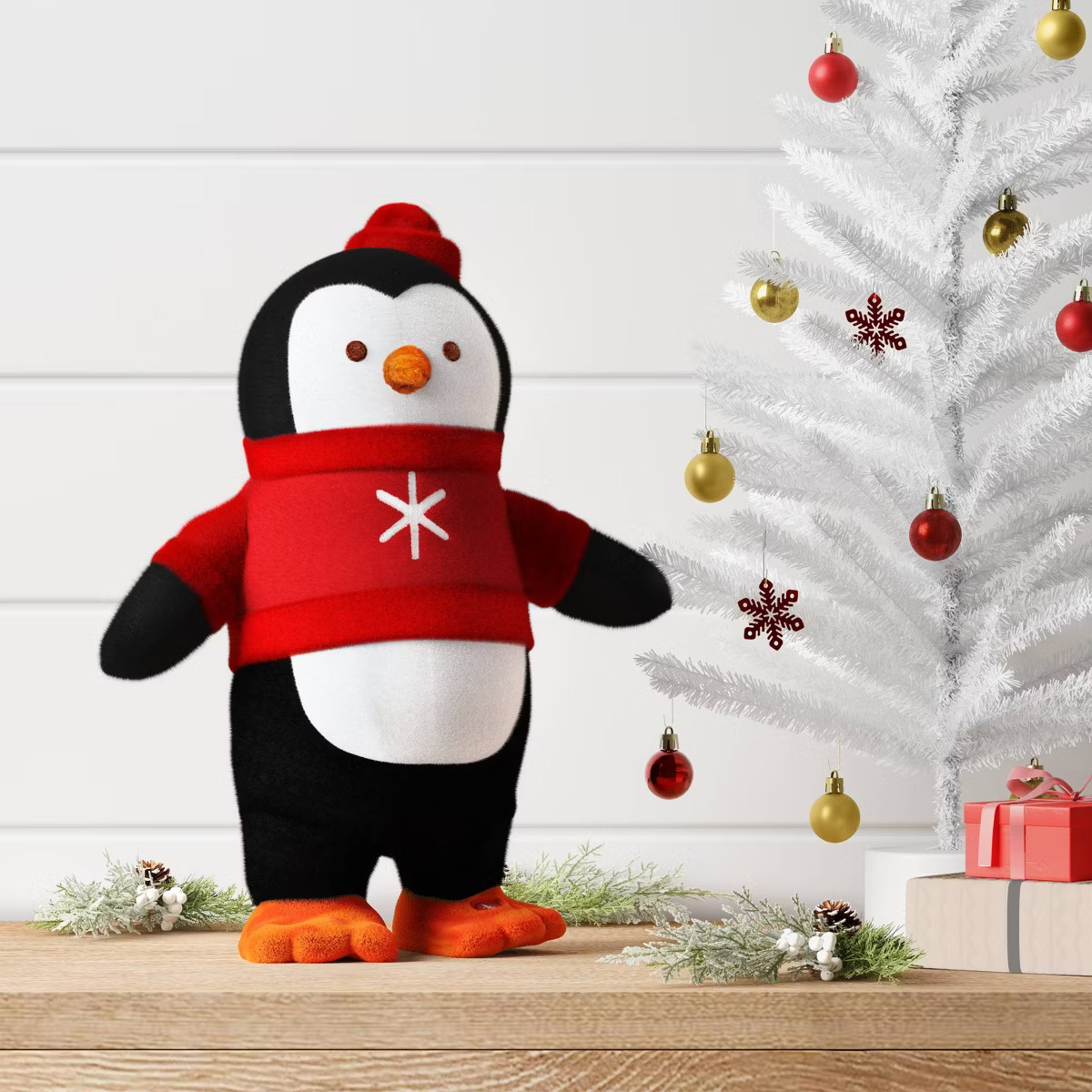 Christmas Side Stepper Penguin with Sweater - Wondershop™ | Target