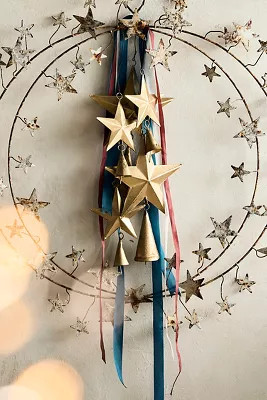 Stars + Bells Iron Wreath Charm | Anthropologie (US)