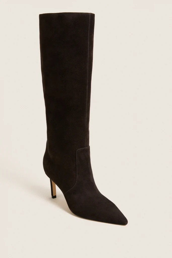 Dark Brown Suede Callena Boots | Tuckernuck (US)