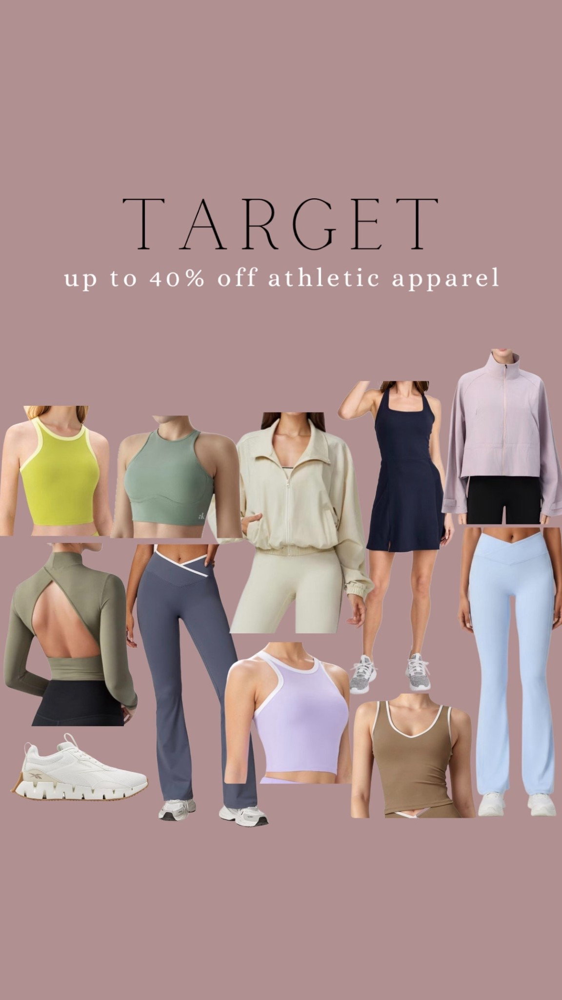 Target up to 40% off athletic apparel 



Affordable fashion. Workout. Athletic wear. Budget style  

#LTKfitnessgoals #LTKFindsUnder100 #LTKSaleAlert