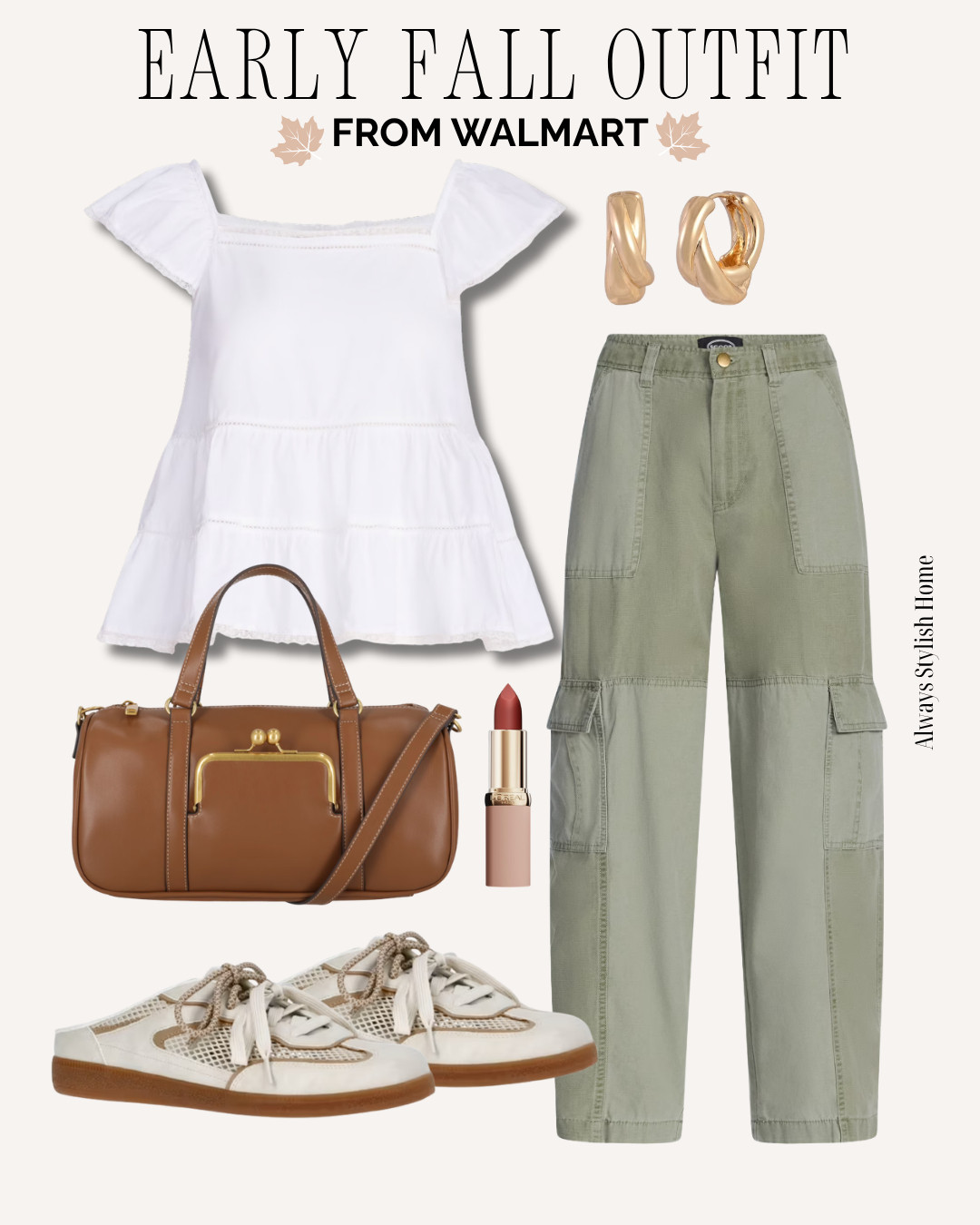 Walmart early fall outfit idea 🤍 #walmartfashion #walmartnewarrivals #walmartfinds #walmartstyle #fallfashion #transitionalstyle #wearnowwearlater #affordablefashion #budgetfashion #everydaystyle 

 #LTKootd #LTKSeasonal #LTKWorkwear