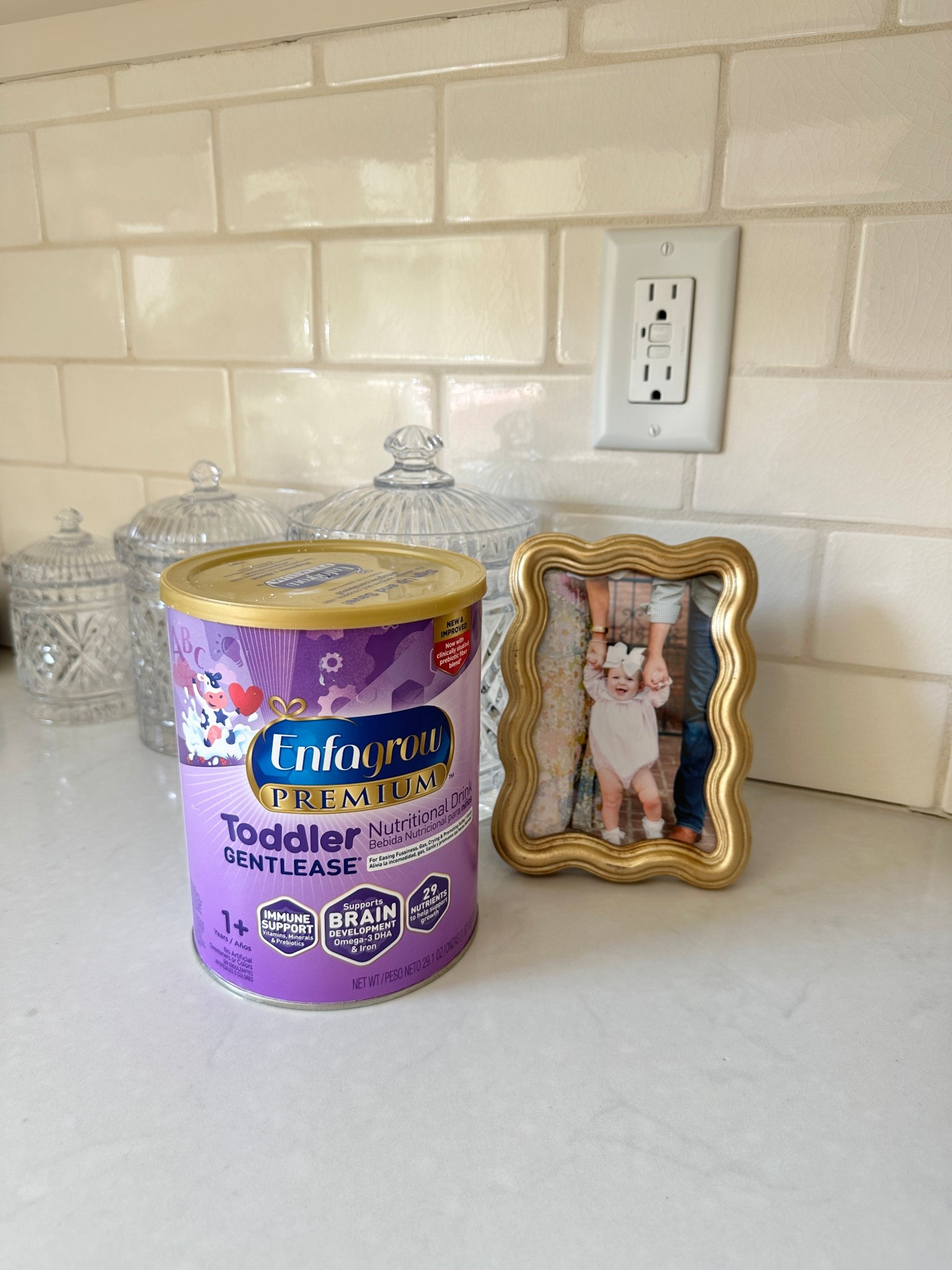 #ad we love our Enfagrow Gentlease - perfect for those picky eating toddlers who might not be getting the nutrition they need for food alone! I love to mix it in our favorite kid friendly recipes #targetpartner #enfagrow #target 