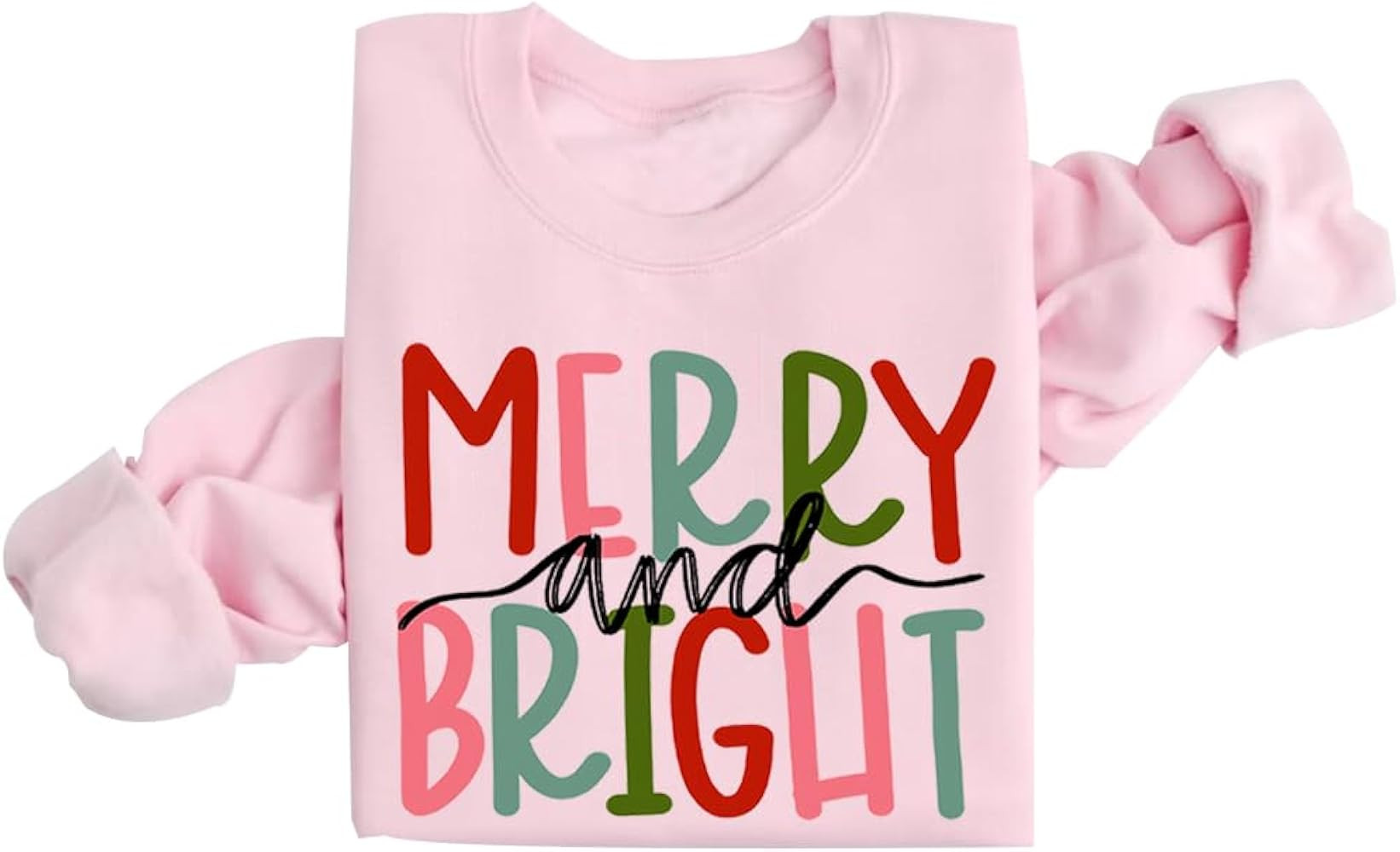 Merry and Bright Sweatshirt Merry Sweatshirt Christmas Sweatshirt For Women | Amazon (US)