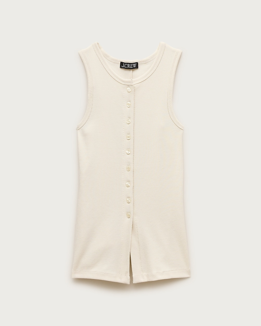 Perfect rib button-up shell top | J. Crew US