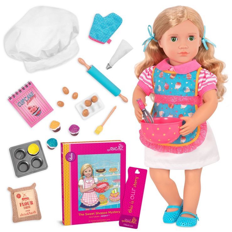 Our Generation Jenny with Storybook & Accessories 18" Posable Baking Doll | Target