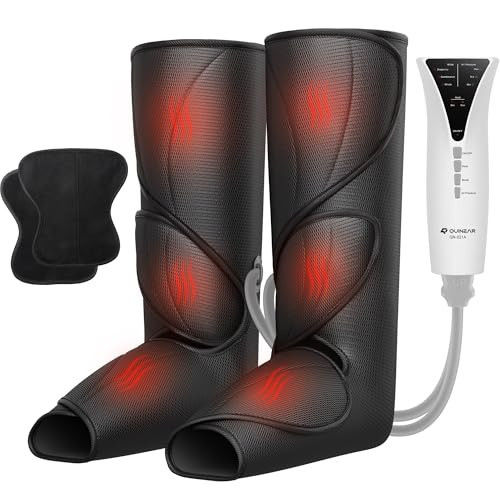 QUINEAR Leg Massager with Heat and Air Compression,Foot and Calf Massager for Circulation and Pain,Compression Boots with 3modes and 3 Intensities,Gift for Dad Mom | Amazon (US)