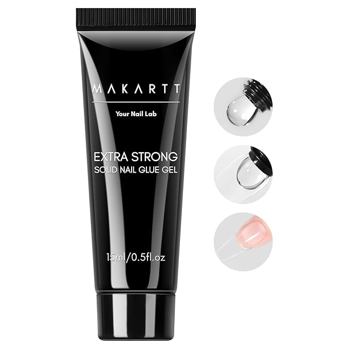 Makartt Solid Nail Glue Gel: Super Strong Nail Glue for Press On & Acrylic Nails, 3D Gel Nails Ar... | Amazon (US)