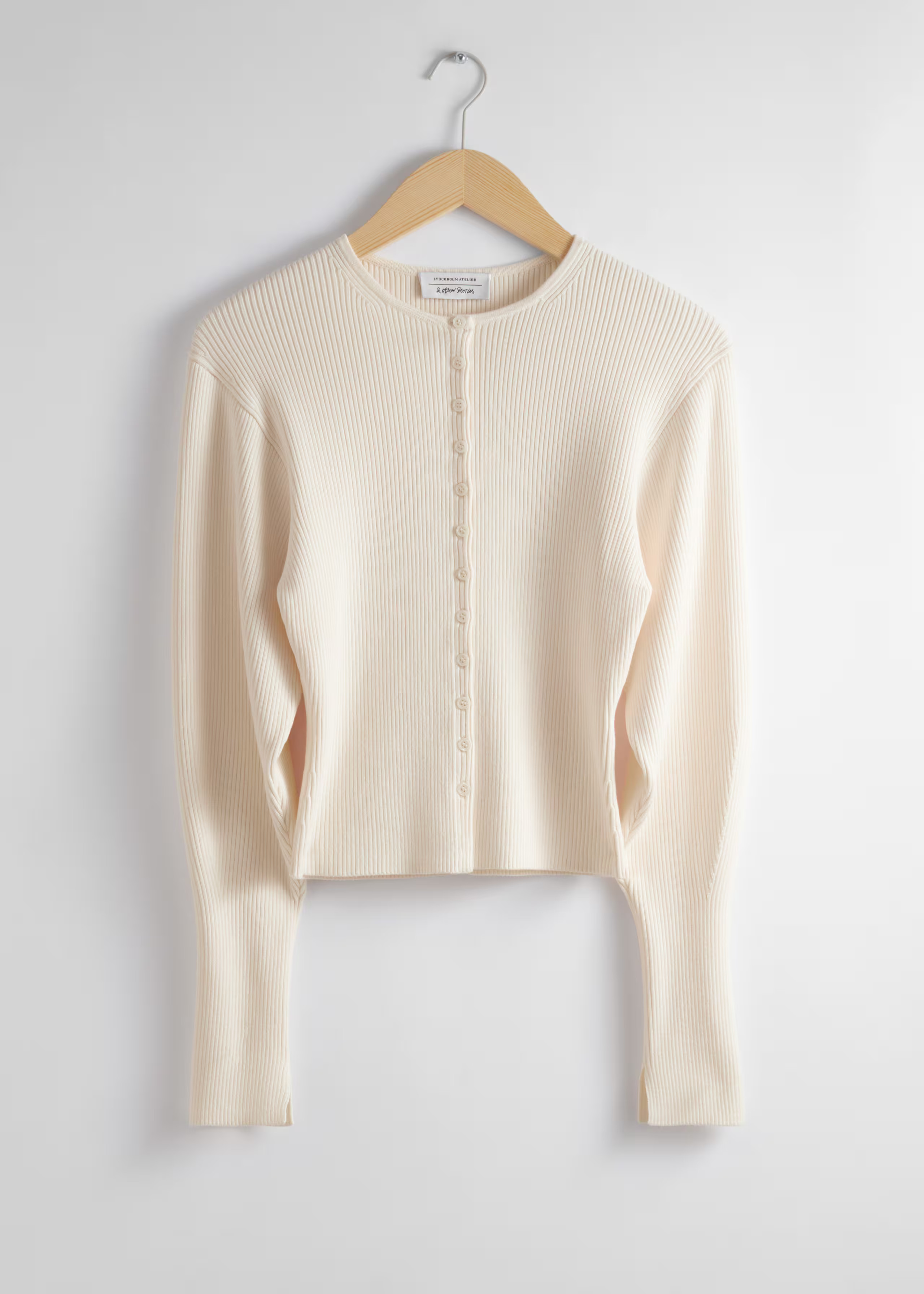 Fitted Rib-Knit Cardigan | & Other Stories UK