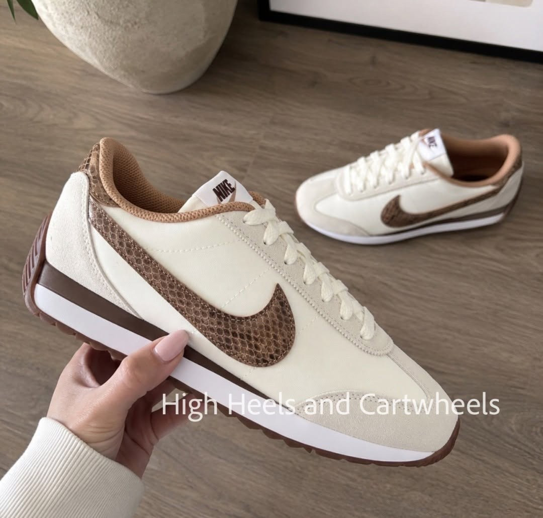 O. M. Gee!! 🤩🤩 How cute are these new Nikes?! Obsessed with the snakeskin logo!