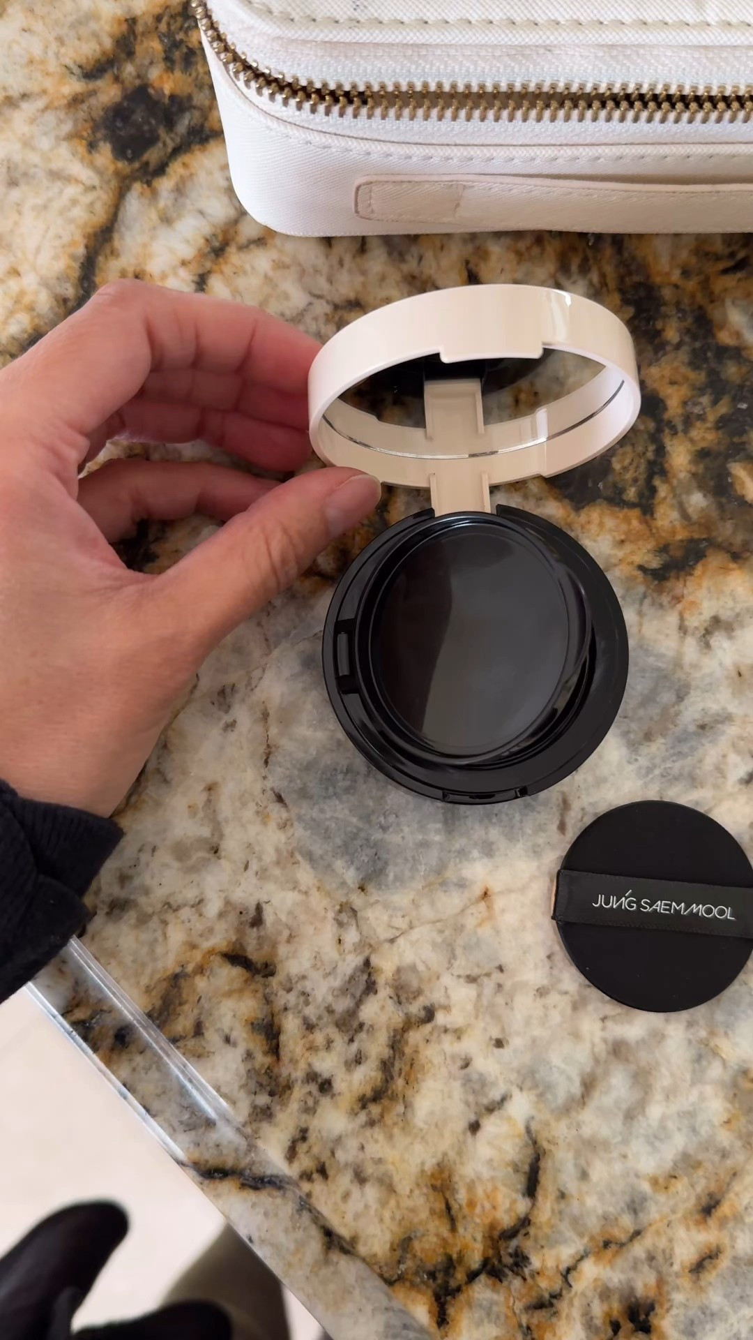 Beauty products. Cushion foundation. Easy to use, convenient for travel in mini or regular size. 
Lightweight feel and finish, dewy and naturally radiant finish. 
May be  too radiant for oily skin, but otherwise really pretty finish. 
I wear shade 26N  

#LTKFindsUnder50 #LTKBeauty #LTKOver40