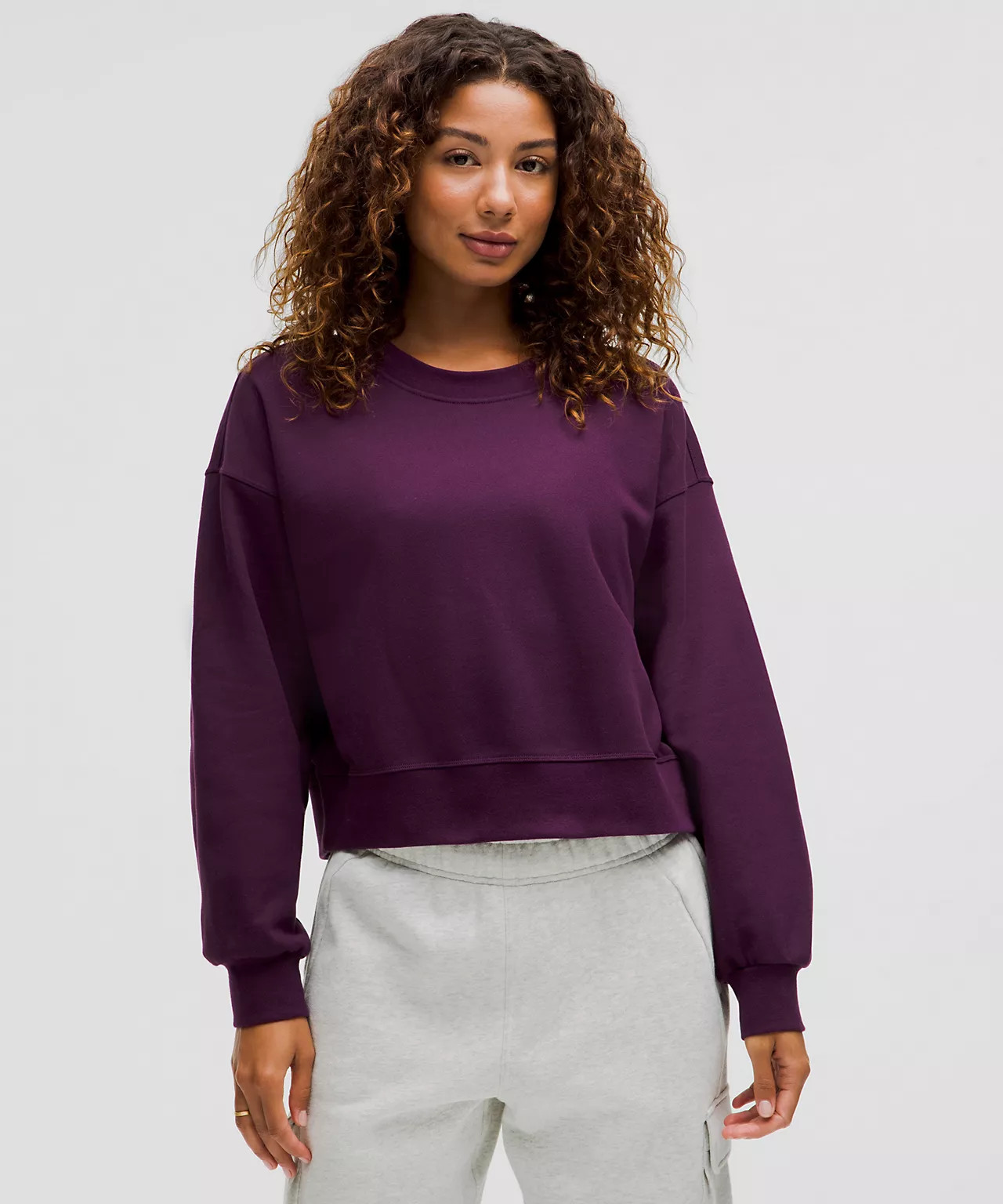 Perfectly Oversized Cropped Crew *French Terry | Women's Hoodies & Sweatshirts | lululemon | Lululemon (US)