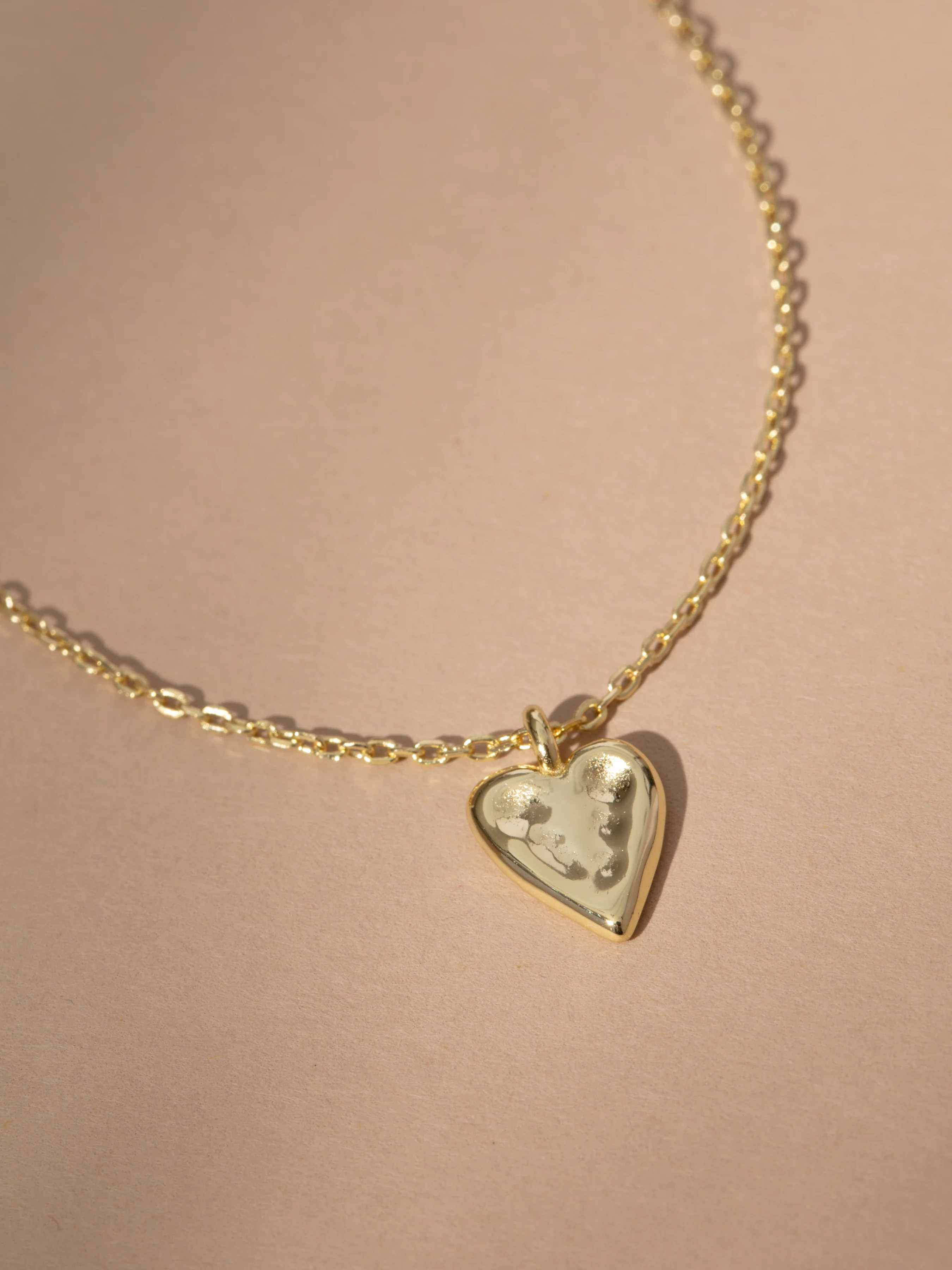 18k Gold Vermeil Chain and Heart Necklace | Uncommon James | Uncommon James