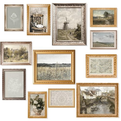 97 Decor Vintage Farmhouse Wall Art - Vintage Posters for Room Aesthetic, French Country Decor, Rustic Pictures, Vintage Art Prints Landscape Wall Art for Bedroom (8x10 Unframed) | Amazon (US)