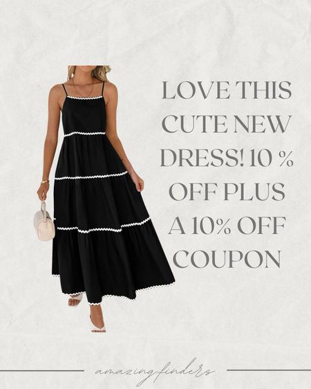 BTFBM Boho Summer Dresses 2024 Vacation Spaghetti Strap Backless RIC Rac Trim Tiered A-Line Long Casual Swing Sundress

#LTKfindsunder50 #LTKstyletip #LTKsalealert