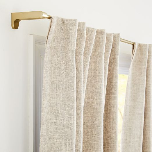 Crossweave Blackout Curtain | West Elm (US)
