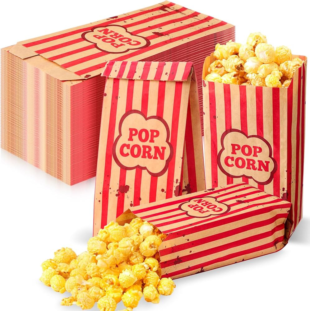Watersay 200 Pcs Halloween Creepy Carnival Popcorn Bags for Party Decoration 1 oz Creepy Carnival... | Amazon (US)