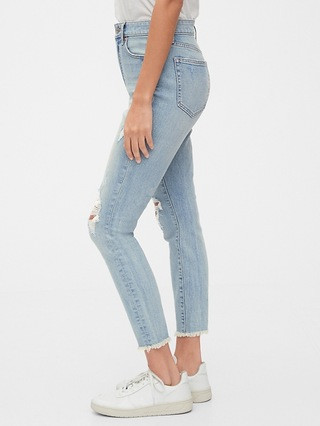 High Rise Curvy True Skinny Ankle Jeans with Secret Smoothing Pockets | Gap (US)
