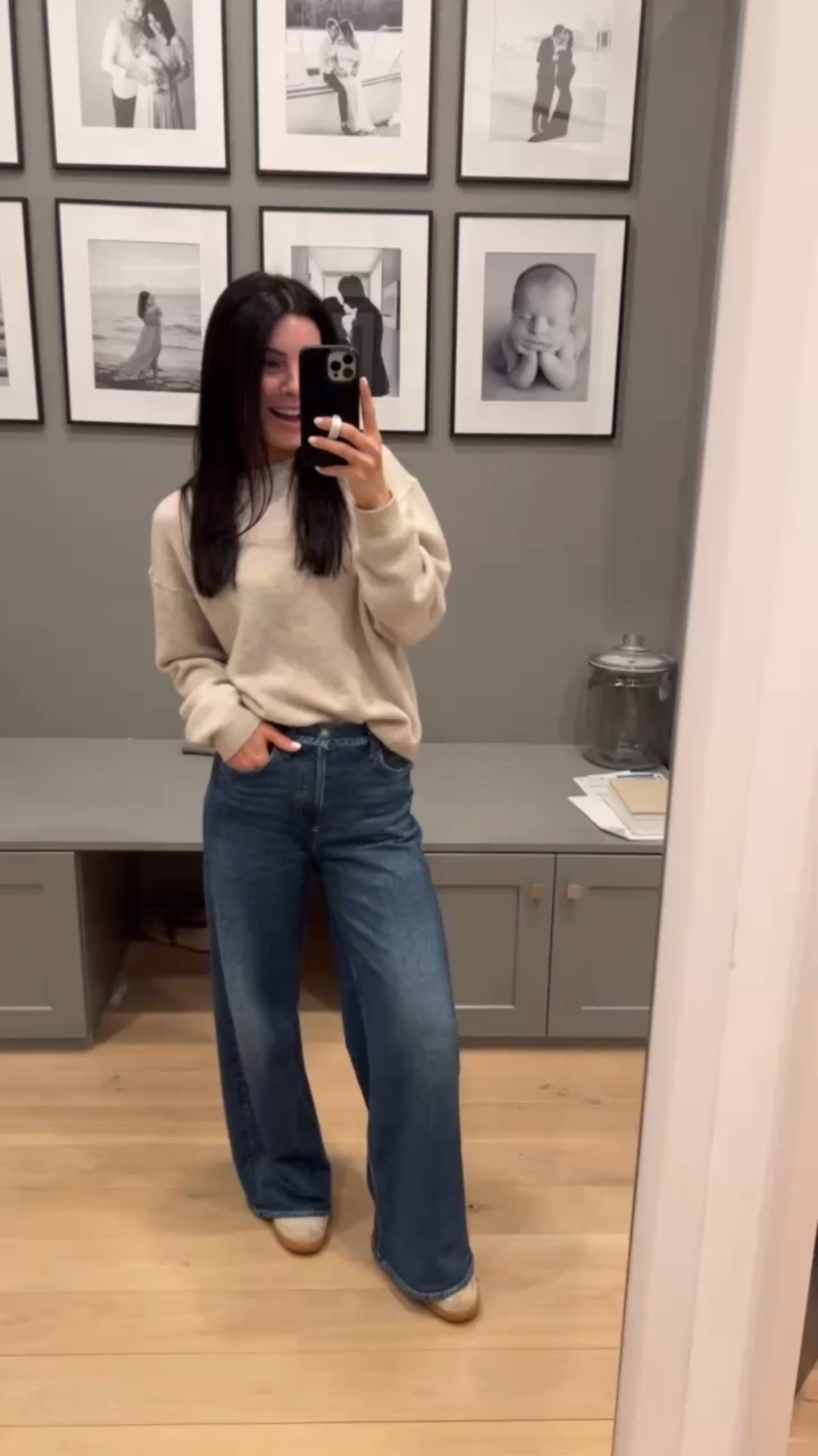 These sweatpants are incredible! They look like jeans but feel like a million bucks! Wearing 24 (5’4” for reference and usually 25/26)

See their sizing details for tips on sizing. These were a tiny bit longer so I wet the hems and threw them in the dryer for a bit  These also work with heels! 

#LTKActive #LTKmomlife #LTKPetite