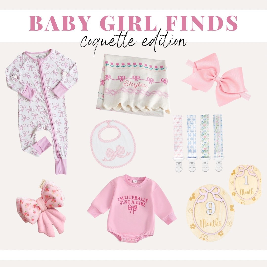 Sweet bows, florals & coquette charm for your baby girl! 🎀

GRANDMILLENIAL BABY / CLASSIC BABY GIRL STYLE / HEIRLOOM BABY / PINK / BABY CLOTHES / TOYS FOR BABY

#LTKFamily #LTKBaby #LTKBump